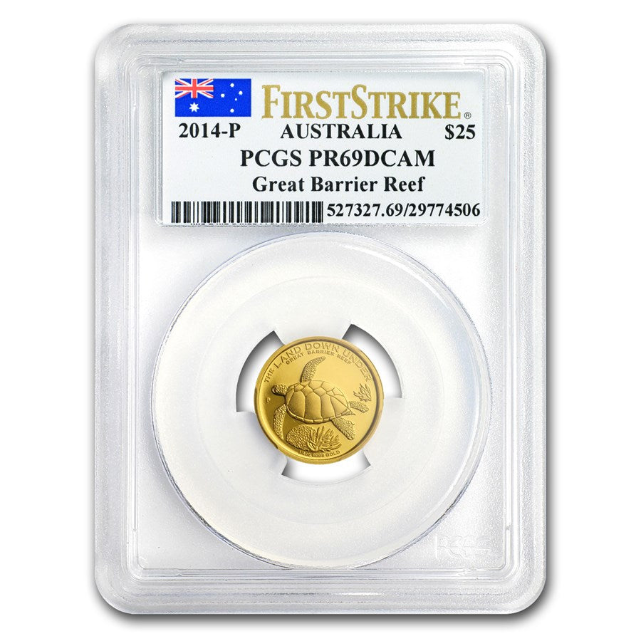 2014 Australia 1/4 Gold Great Barrier Reef PR-69 PCGS (FS)