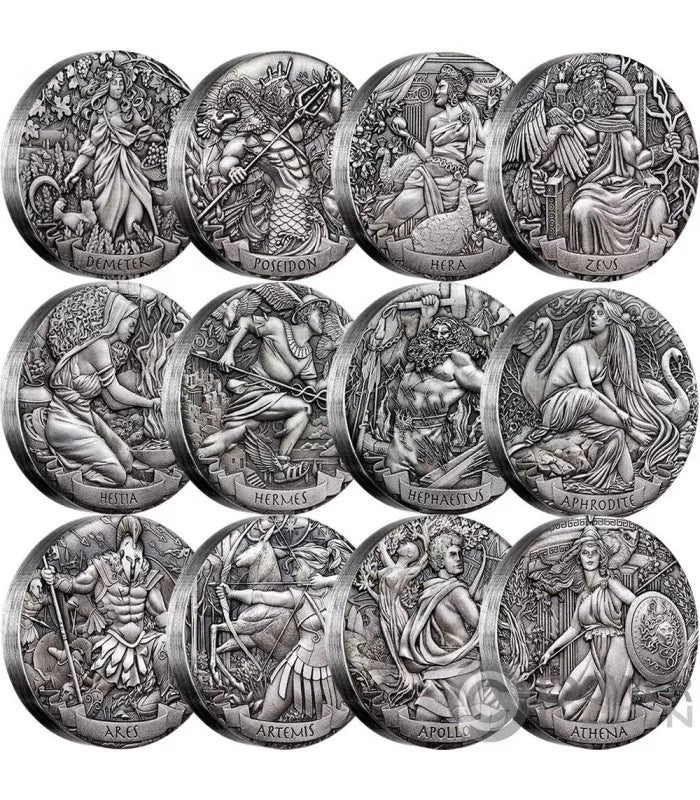 Gods of Olympus Perth Mint 12-Coin Collection